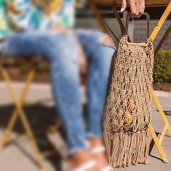 Rise & Shine Netted Bucket Bag - Picture 3 of 7